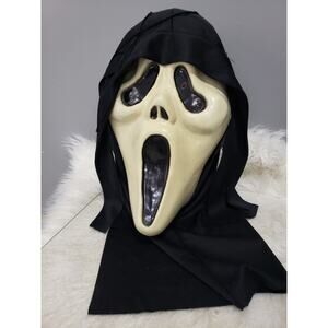 READ Vintage SCREAM GHOSTFACE MASK BUST Halloween Decoration Life‎ Size Rare